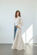 The Linear Muse Maxi Kimono – Sand & Stone (Pre-order)