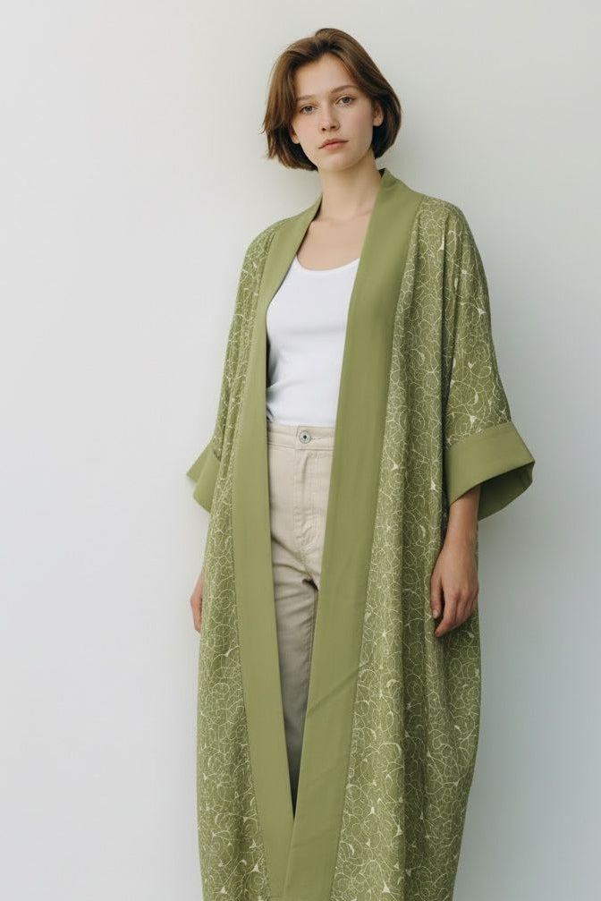 The Mint Botanical Kimono – MM&Co. Limited Edition (Pre-order)